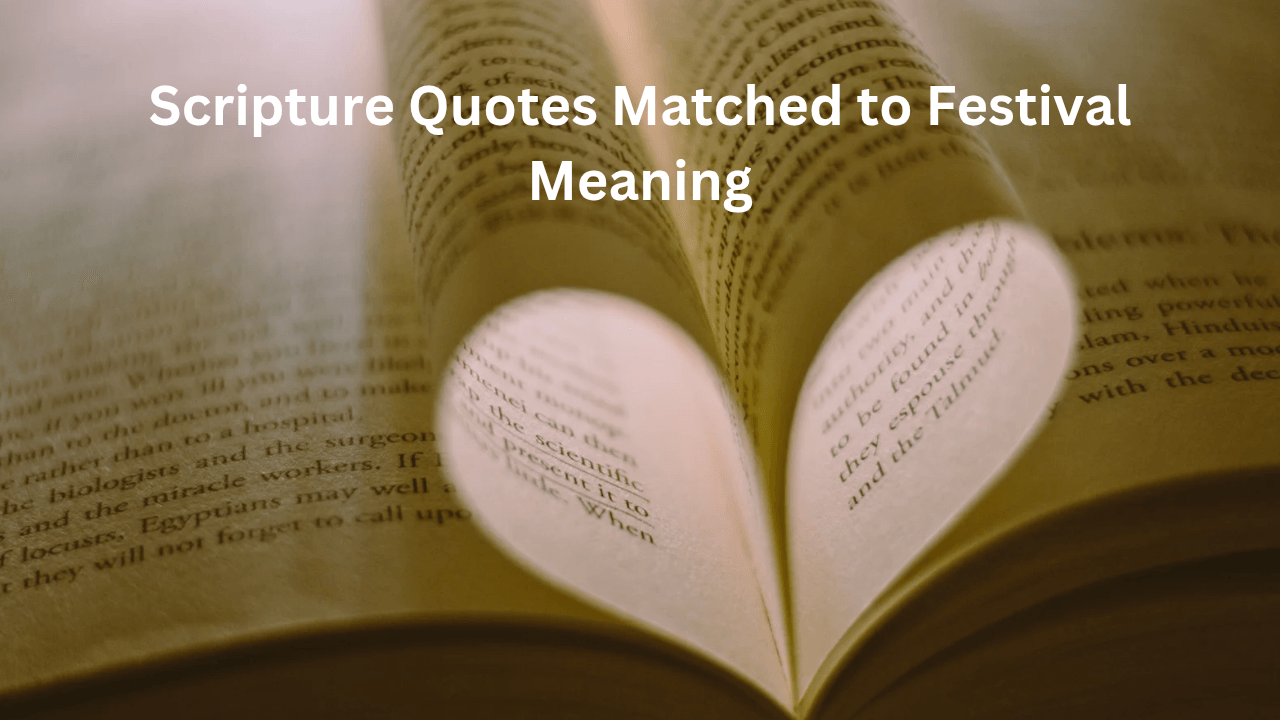 Scripture Quotes Matched to Festival Meaning