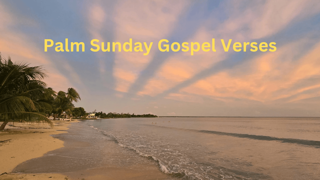 Palm Sunday Gospel Verses