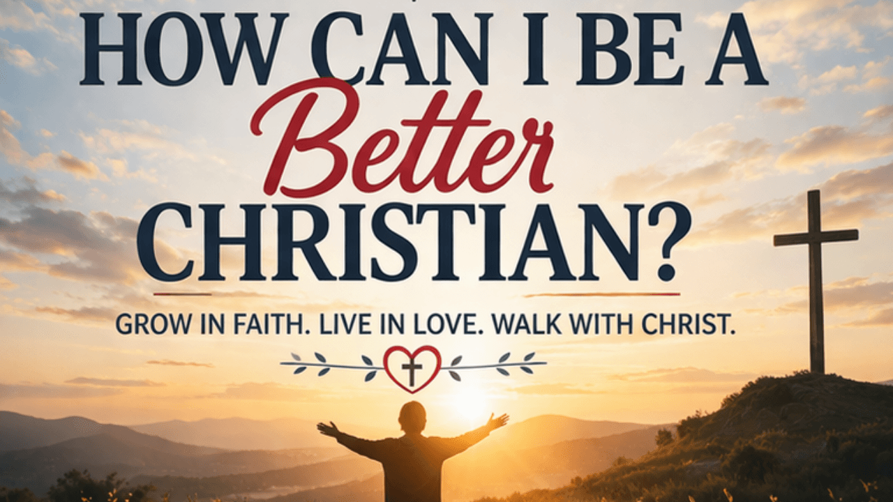 How Can I Be a Better Christian