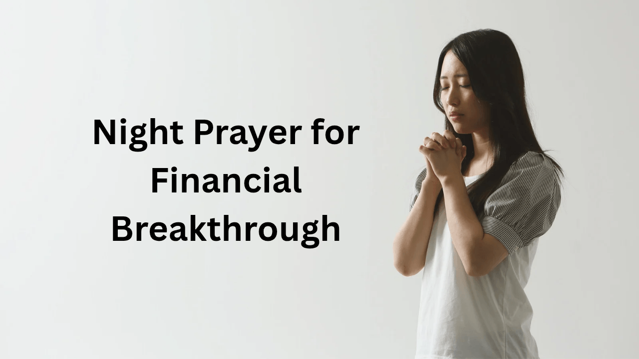 Night Prayer for Financial Breakthrough