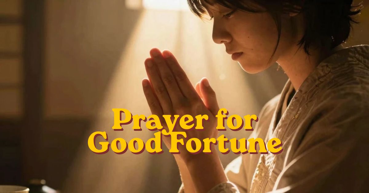 Prayer for Good Fortune