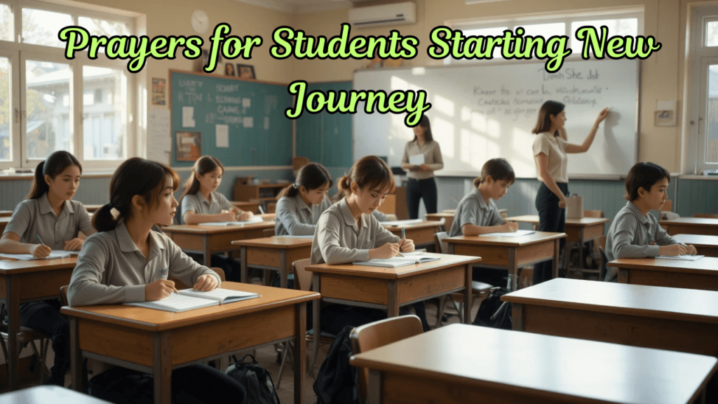 Prayers for Students Starting New Journey