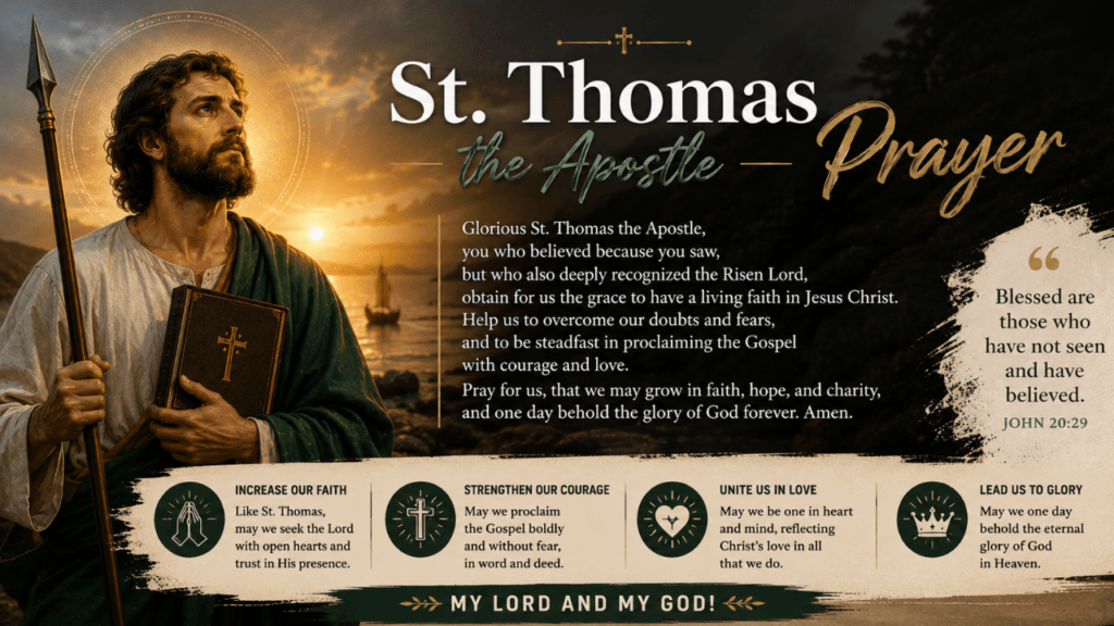 St. Thomas the Apostle Prayer
