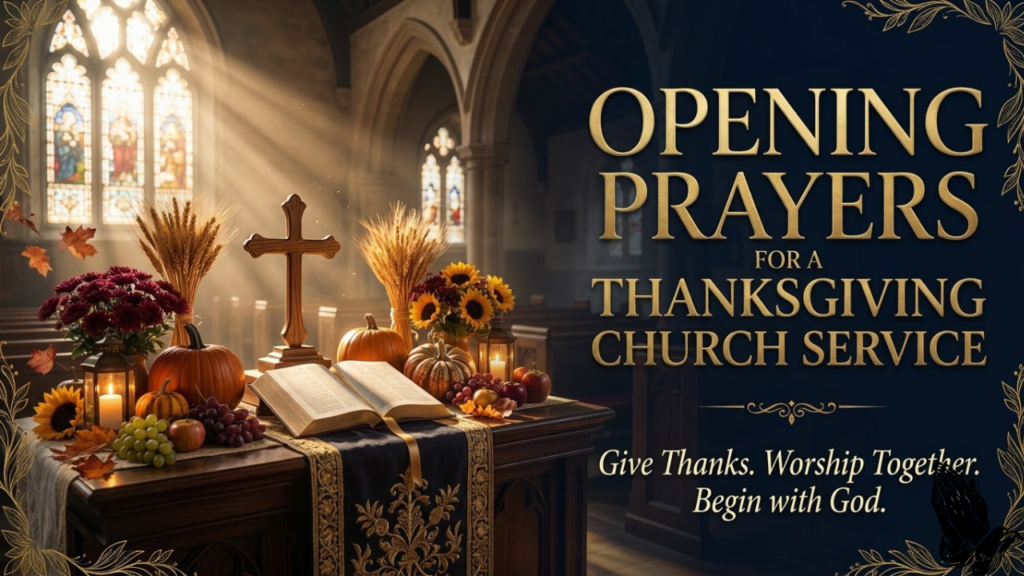 Opening Prayers for a Thanksgiving Church Service