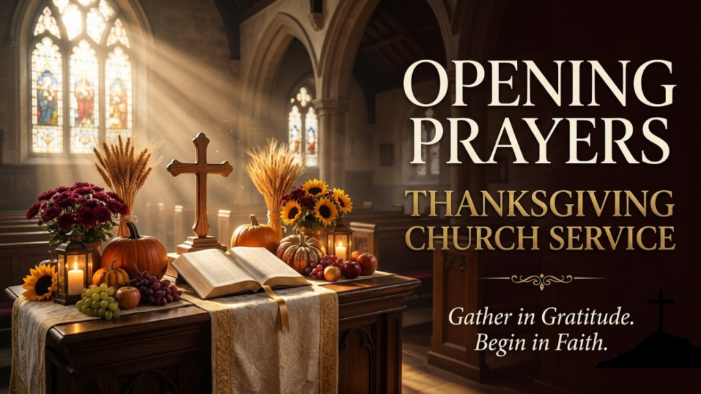 Opening Prayers for a Thanksgiving Church Service