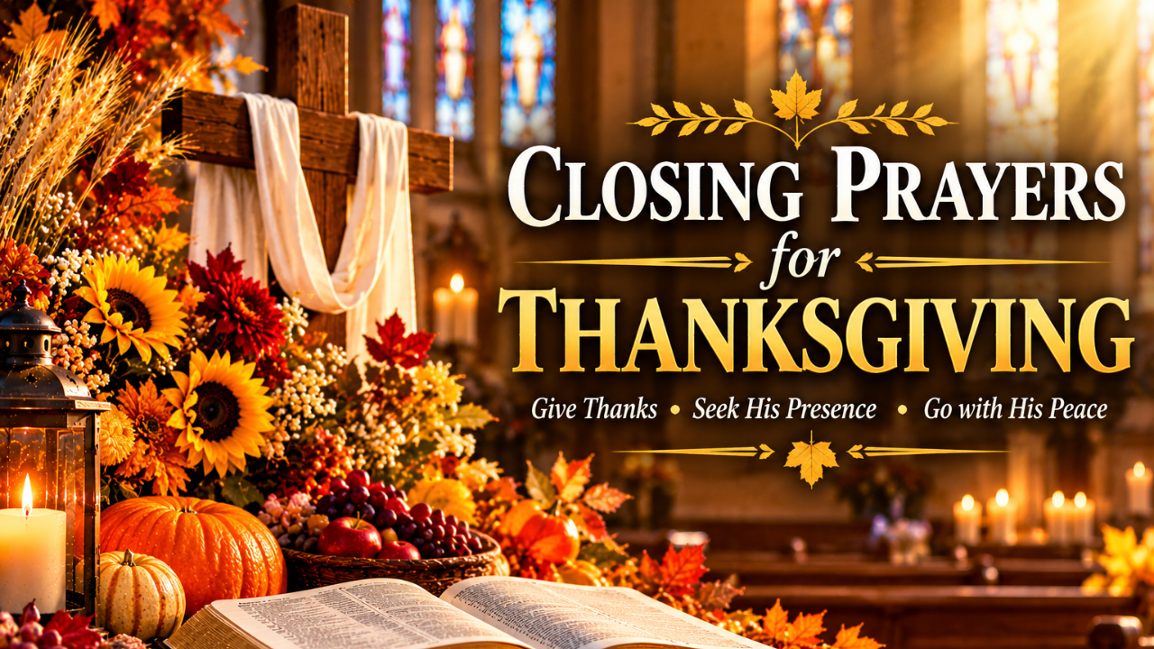 Closing Prayers for Thanksgiving